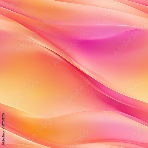 Seamless pattern dreamy abstract gradient mesh background soft pink to vibrant orange smooth flowing color transitions soft glowing effect modern elegant digital design fabric liquid smoke