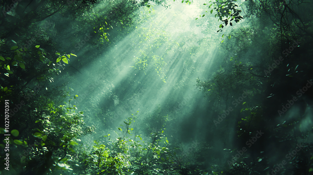 Naklejka premium High-angle view of an enchanting