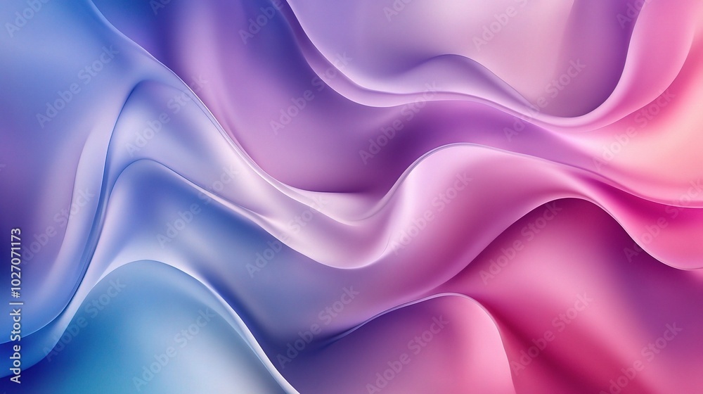 Soft Flowing Waves of Color in Gradient Tones Soft Flowing Waves of Color in Gradient Tones