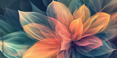 Wallpaper Mural Vibrant Abstract Floral Design A Fusion of Colors and Shapes for Artistic Inspiration Torontodigital.ca