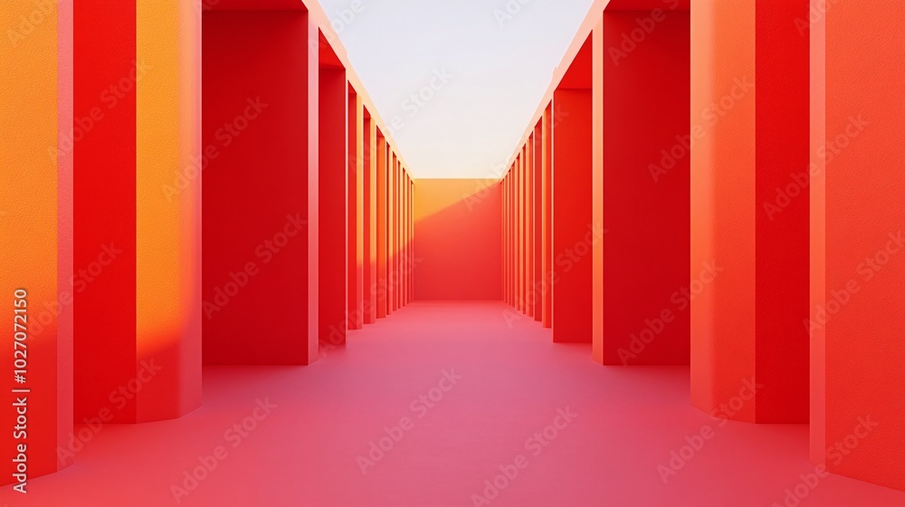 Double 11 promotion 3D e-commerce space booth background Double 11 promotion 3D e-commerce space booth background