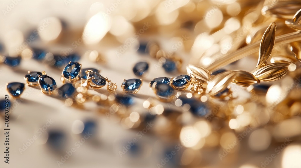 Intricate Close-Up View of Designer Jewelry Intricate Close-Up View of Designer Jewelry