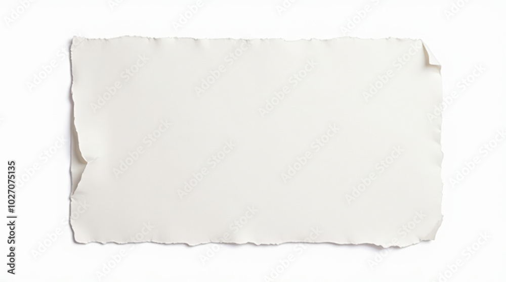 Minimalistic Lined and Blank Paper Isolated on White Background for Notebooks, Note-taking, and Stationery Design Projects