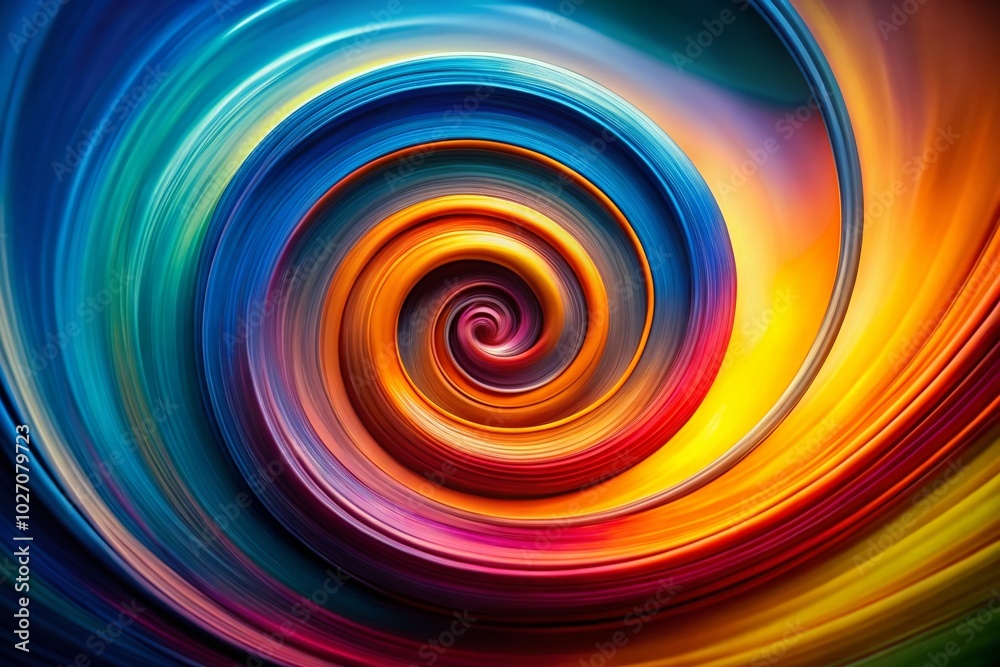 Obraz premium Vibrant Color Spiral Abstract Silhouette Photography for Dynamic Visuals and Creative Designs