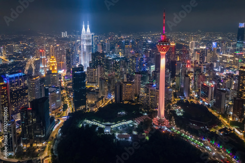 Photography view of beautiful kuala lumpur city