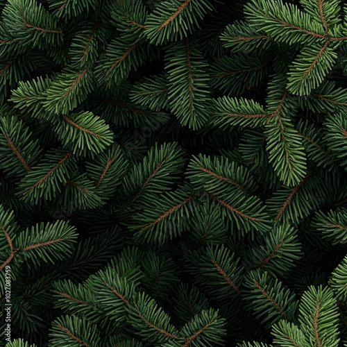 Close-up of Pine Tree Branches