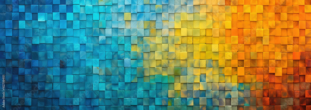 Vibrant Mosaic Spectrum - Abstract Art Background Vibrant Mosaic Spectrum - Abstract Art Background