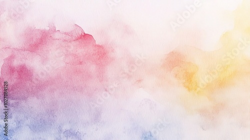 Soft Watercolor Abstract Background in Gentle Tones