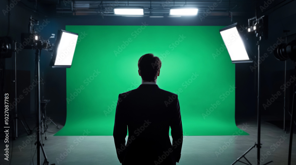 Actor Preparing for a Dramatic Scene Performance Actor Preparing for a Dramatic Scene Performance