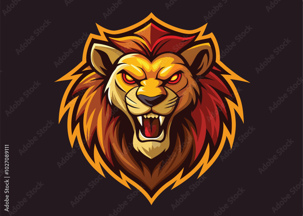 lion head vector illustration. lion head vector illustration.