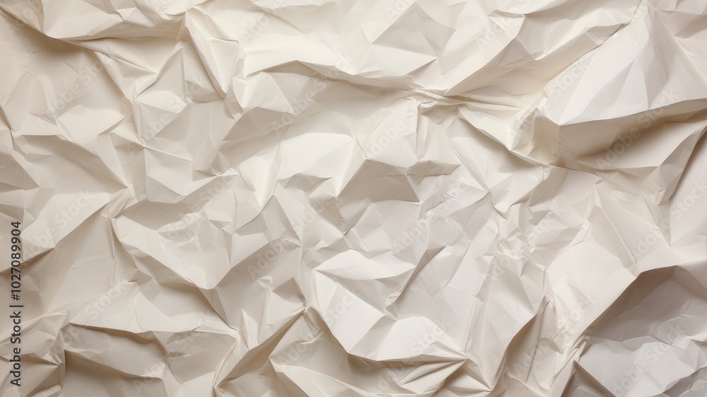 The texture of crumpled paper. Abstract beige background The texture of crumpled paper. Abstract beige background