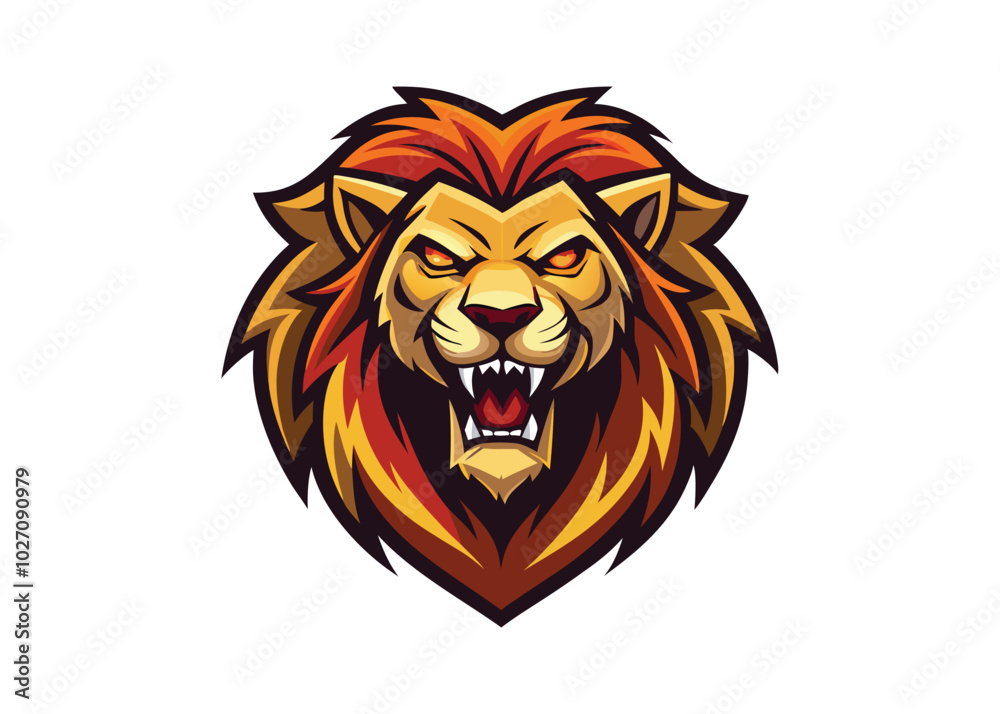 head of lion logo vector illustration. head of lion logo vector illustration.