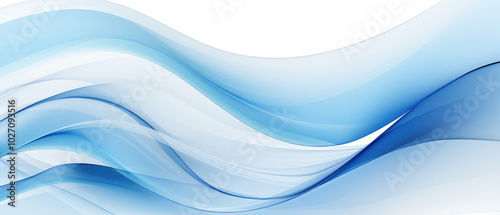 Soothing Blue Waves Abstract Background