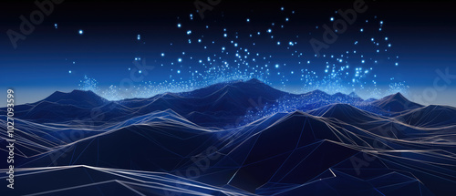 Digital Network Mountainscape: Connectivity Across Peaks