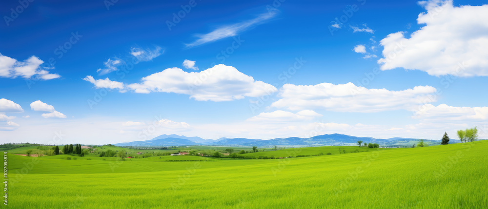 Serene Panoramic Countryside Landscape Serene Panoramic Countryside Landscape