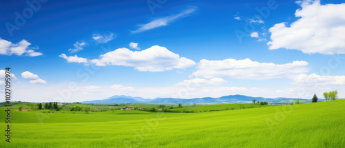 Serene Panoramic Countryside Landscape