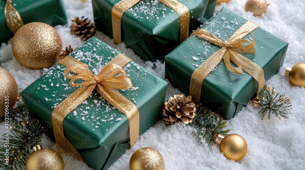 The Green Christmas Gift Boxes The Green Christmas Gift Boxes