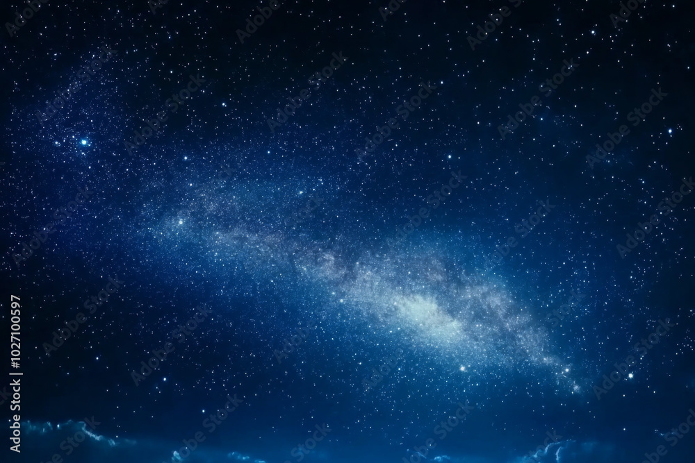 Vast starry night sky filled with countless stars in a serene cosmic landscape Vast starry night sky filled with countless stars in a serene cosmic landscape