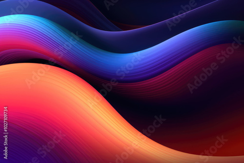 Vibrant Abstract Wave Design Background