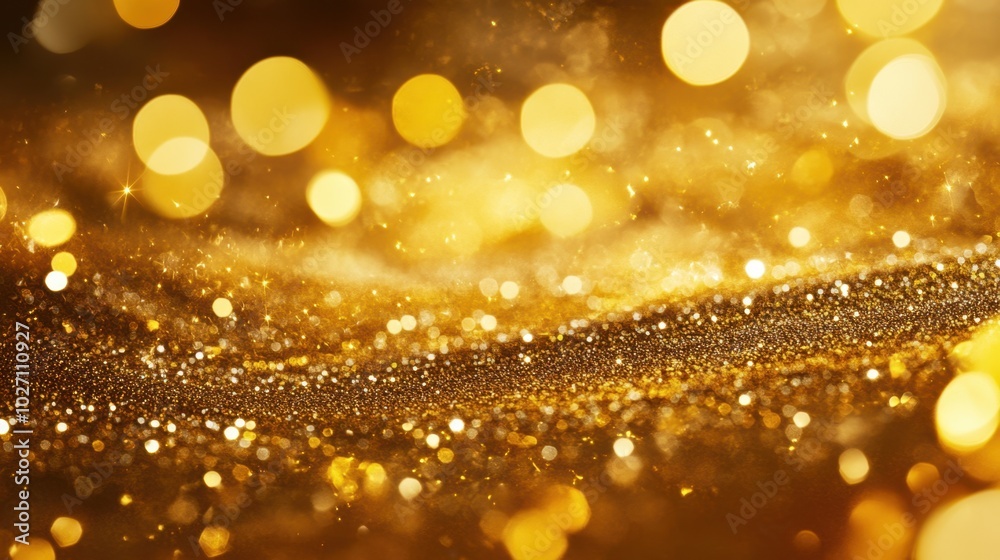 The Golden Sparkling Background The Golden Sparkling Background