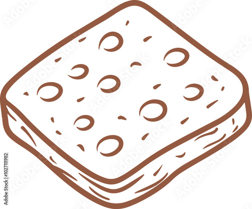 Biscuit drawing clipart design illustration