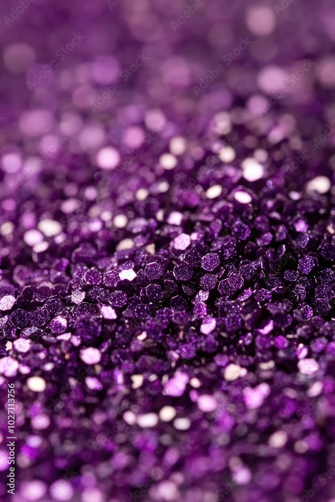 Purple Glitter Background Close Up Purple Glitter Background Close Up