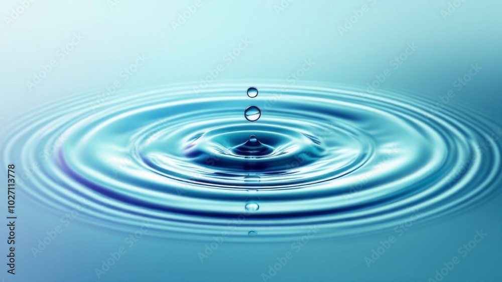 Water Drop Splash Creating Ripple Effect
Water Drop Splash Creating Ripple Effect