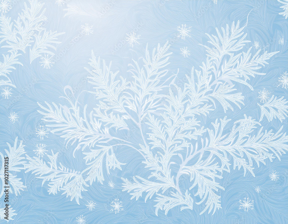 Abstract Winter Seamless Background With Frosty Ice Texture Abstract Winter Seamless Background With Frosty Ice Texture