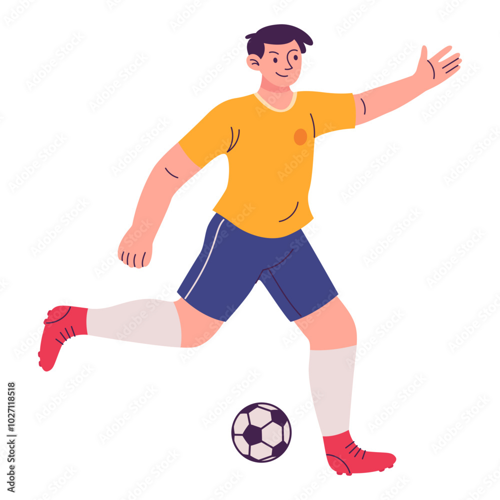 Football Player Illustration Football Player Illustration