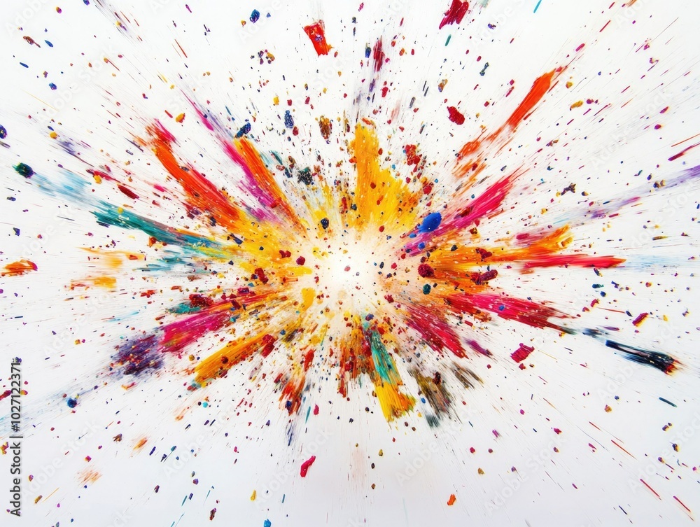 Paint Explosion White Surface Paint Explosion White Surface