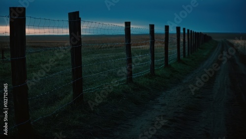 Classic fence design, perfect for architectural visualizations, landscaping projects, or outdoor advertising mockups