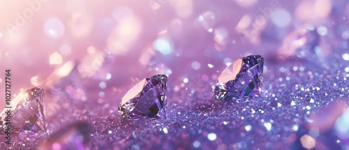A beautiful background of sparkling diamonds