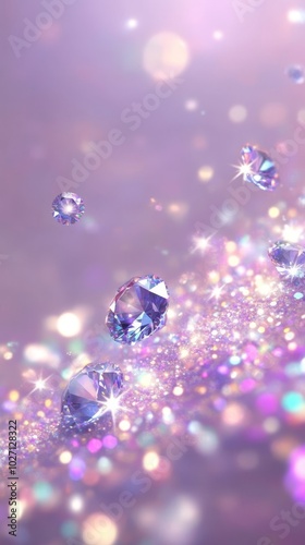 A beautiful background of sparkling diamonds