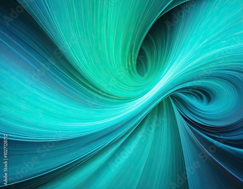A blue and green swirl pattern with a black line in the middle