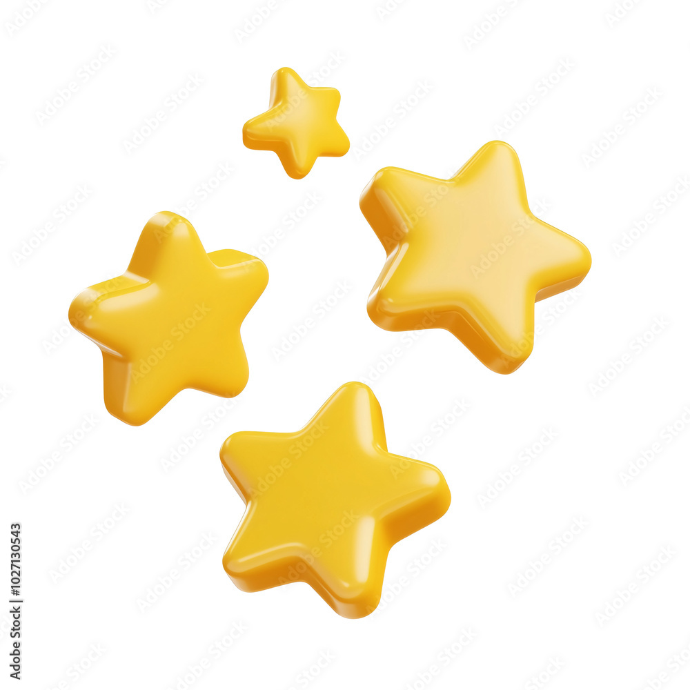 3D Yellow Star Icon on White Background, Vibrant 3D Rendered Yellow Stars Icon, Creative 3D Yellow Star Illustration on transparent. 3D Yellow Star Icon on White Background, Vibrant 3D Rendered Yellow Stars Icon, Creative 3D Yellow Star Illustration on transparent.
