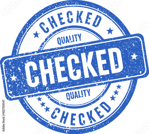 Black grunge checked stamp template