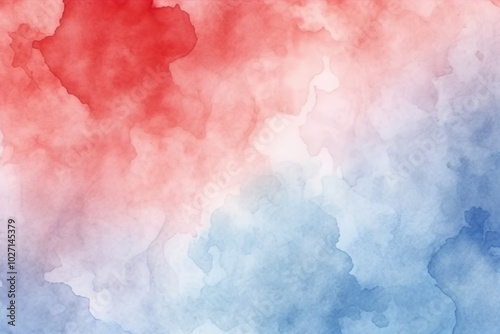 Red and blue watercolor abstract background