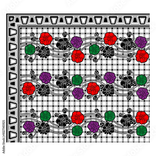 bedsheet design digital art use hand work and digital printing