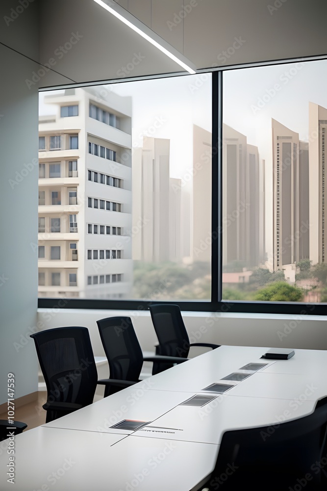ia generated. modern office interior ia generated. modern office interior