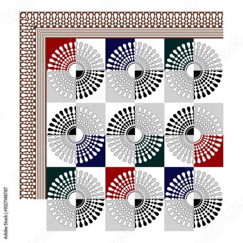 bedsheet design digital art use hand work and digital printing