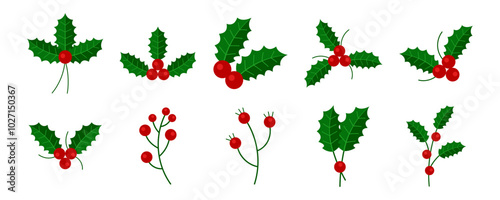 Holly Berries Christmas Set