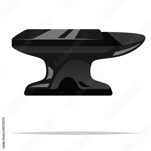 Blacksmith anvil vector isolated illustration