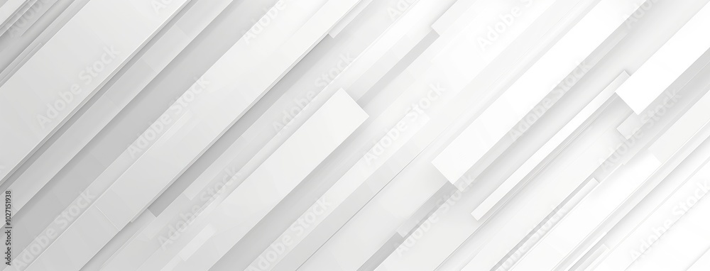 Fototapeta premium Modern White Geometric Patterns Abstract Background