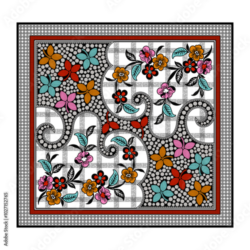 bedsheet design digital art use hand work and digital printing