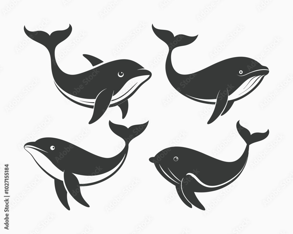 whale silhouette vector, whale vector silhouette whale silhouette vector, whale vector silhouette