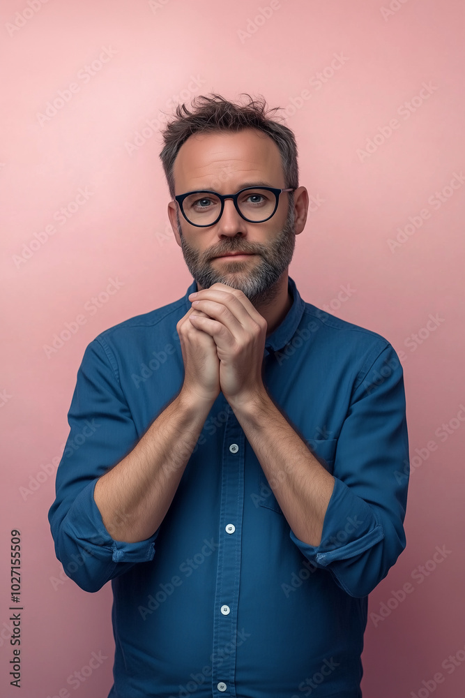 Smart man thinking something beauty art fashion Smart man thinking something beauty art fashion