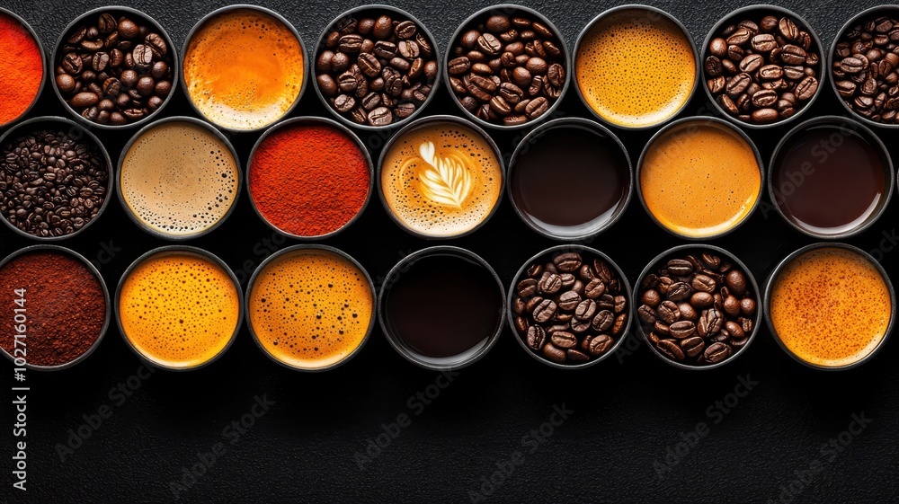 Brewed to Perfection: Artistic Coffee Cups with Flavors and Techniques Brewed to Perfection: Artistic Coffee Cups with Flavors and Techniques