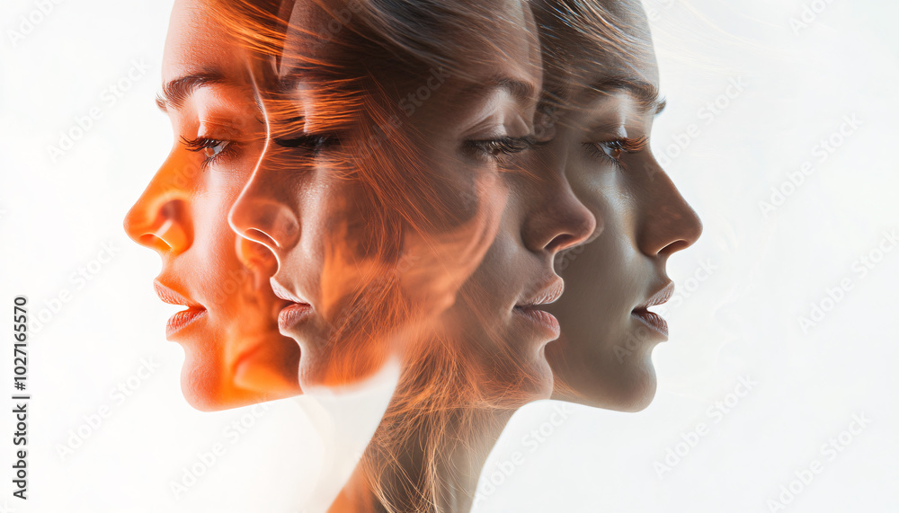 Fototapeta premium Use multiple exposures or a series of timed shots to capture the progression of movement or emotion on someone’s face