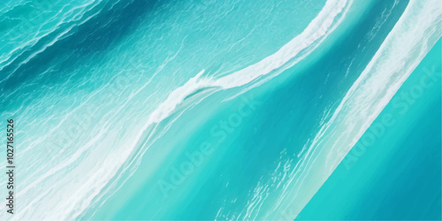 abstract deep blue and green abstract water color ocean wave texture background. Banner Graphic Resource as background for ocean wave and water wave abstract graphics	