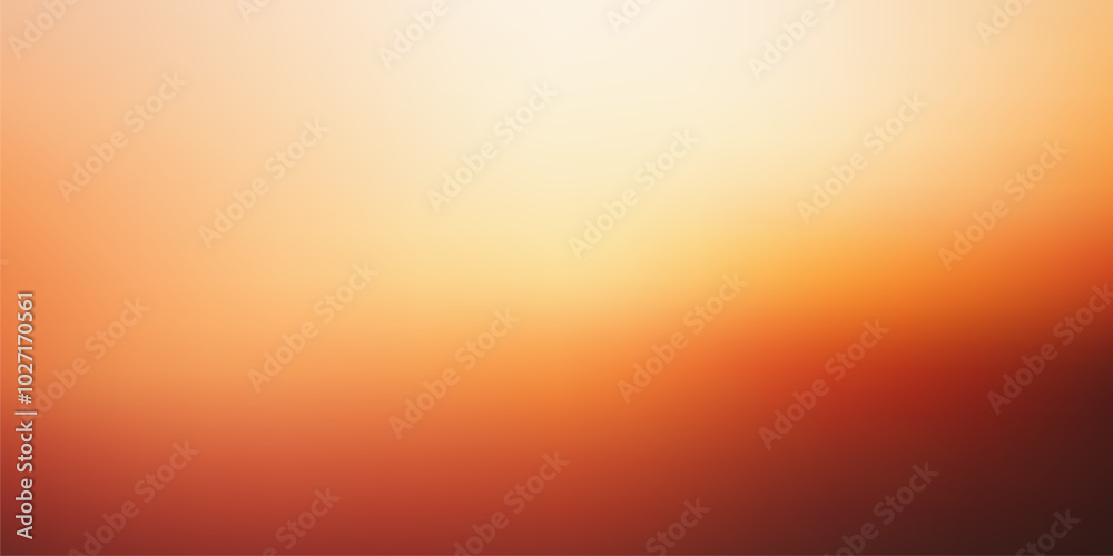 Obraz premium Orange gradient background smooth flat autumn sunset style